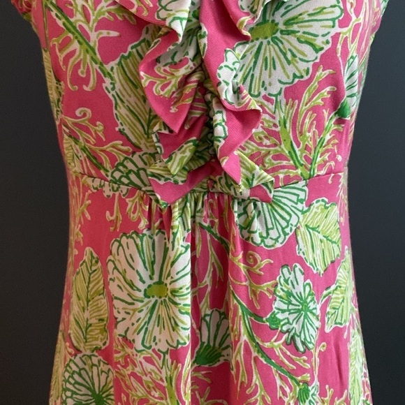 NWOT Lilly Pulitzer tropical flowers silk sun dress - Picture 9 of 12
